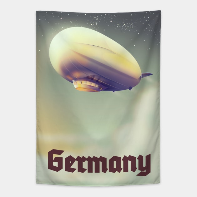 Germany Airship Tapestry by nickemporium1