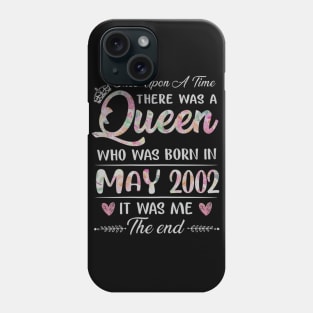 Girls 18th Birthday Queen May 2002 18 Years Old Phone Case