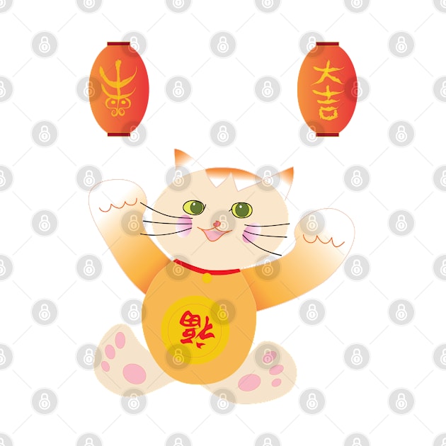 Lucky Cat - by Vivid Art Design