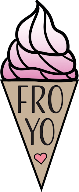 Frozen Yogurt Cone Kids T-Shirt by EmilyK