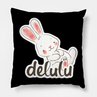 Delulu Easter Bunny Pillow