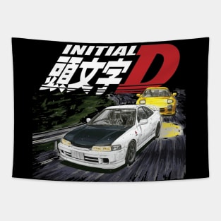 Smiley Sakai's Honda Integra dc2 initial d drifting school vs fd3s Tapestry