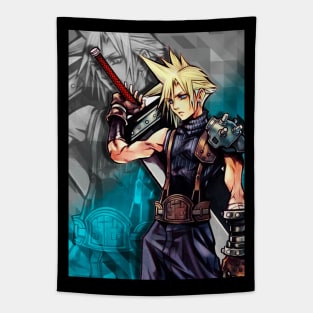 Powerful Fantasy Soldier Tapestry