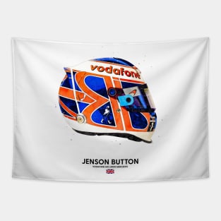 F1 2010 Jenson Button Crash Helmet Tapestry