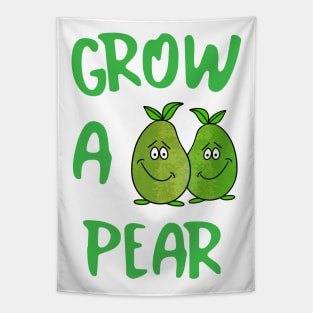 CUTE Food Funny Food Pear Quote Tapestry