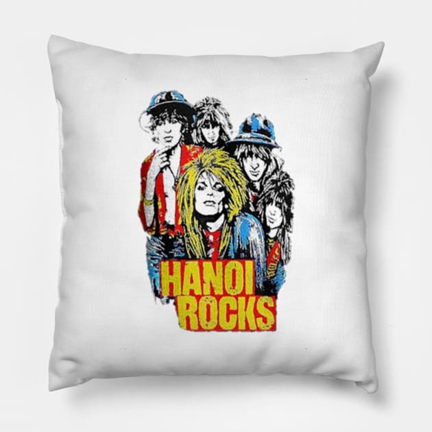 Hanoi rocks Pillow by Jhon Towel