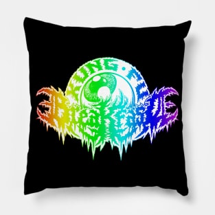 Kung Fu Breakfast Rainbow Logo Version 2 Pillow