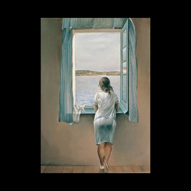 Painting Young Woman at a Window Salvador Dali T-Shirt T-Shirt by J0k3rx3