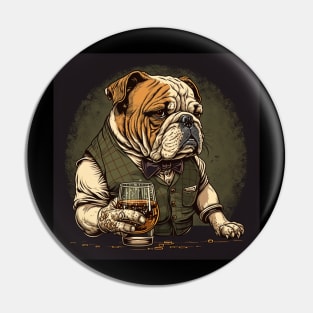 Bulldog Whisky Pin