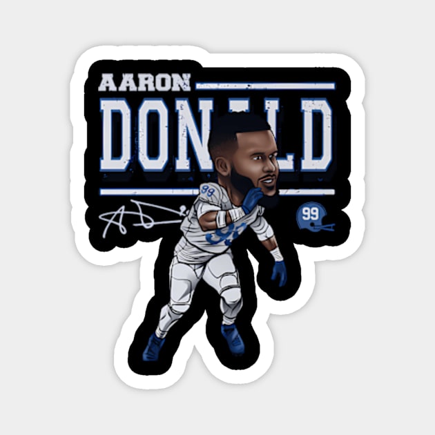 Aaron Donald Los Angeles R Coon Magnet by Ro Go Dan