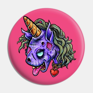 zombie unicorn Pin