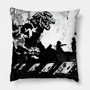 Godzilla Vs the Army Pillow