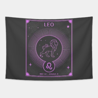 Leo Lion Zodiac Tapestry