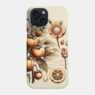 Vintage Persimmon Botanical Phone Case