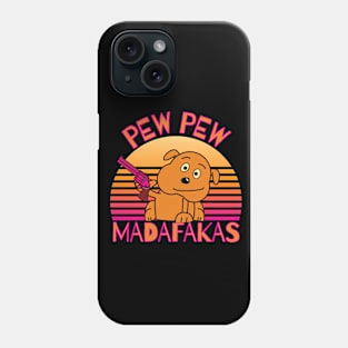 Funny Dog With Gun Phone Case