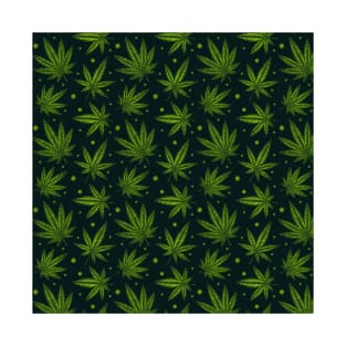 Embroidered cannabis T-Shirt