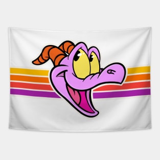 Happy little purple dragon of imagination Tapestry