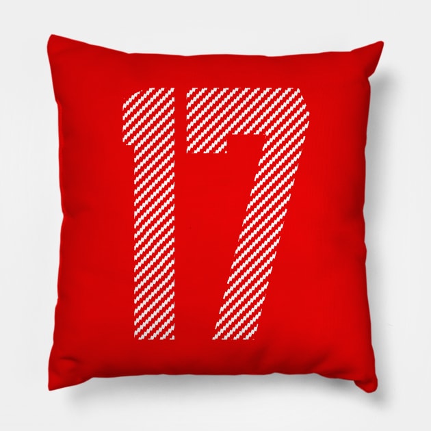 Iconic Number 17 Pillow by Teebevies