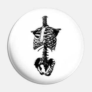 Skeleton Torso Pin