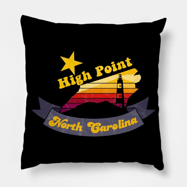 High Point North Carolina Pillow by Jennifer