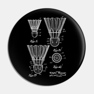 Badminton Vintage Patent Drawing Pin