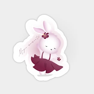 Magic moments bunny character Magnet