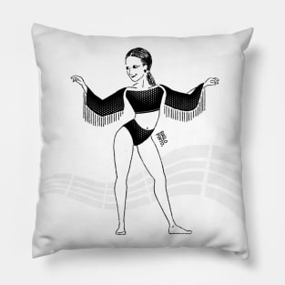 Girl Salsa Dancer Pillow