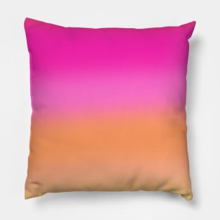 Pink and Orange Gradient - Soft Aesthetic Pillow