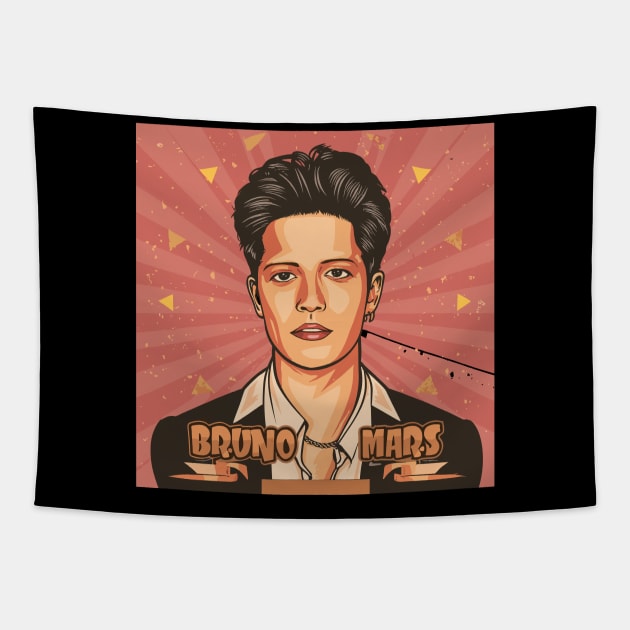 Bruno Mars Tapestry by designfurry 