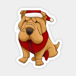 Cute Shar Pei Drawing Magnet