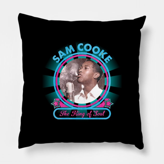 Sam Cooke The King Of Soul Pillow by joeysartworld