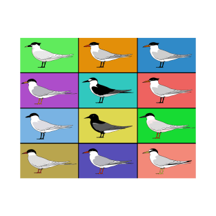 Warhol birds - Terns T-Shirt