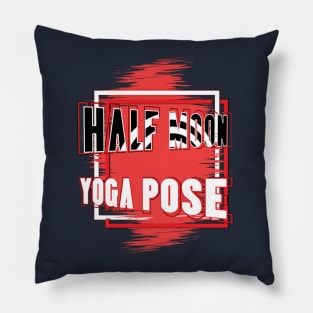 Half moon yoga pose Pillow