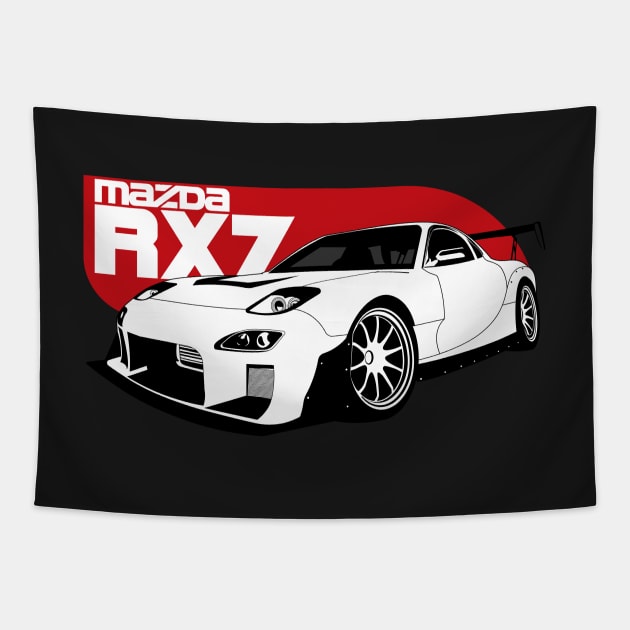 Mazda RX7 FD Tapestry by AutomotiveArt