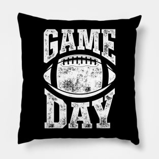 Game Day Football Season Funny Men Women Team Sports Vintage Pillow