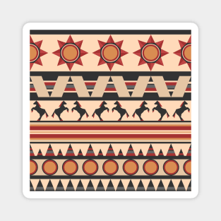 Native Indian style repeating pattern Magnet