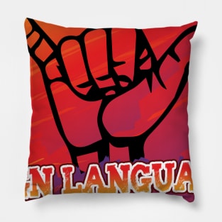 'Sign Language Is Pretty Handy' Cool ASL Sign Language Pillow