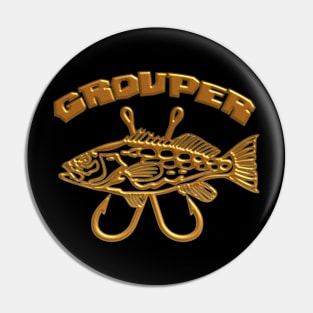 Golden Grouper Pin