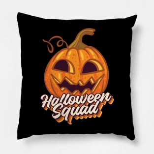 Pumpkin Halloween Squad Pillow