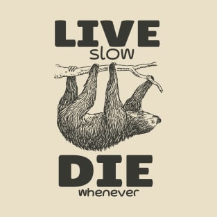 Vintage Slowly Live Sloth T-Shirt