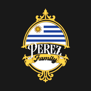 Perez Family - Uruguay flag T-Shirt