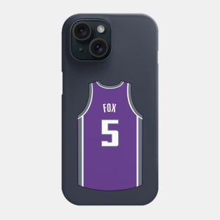 De'Aaron Fox Sacramento Jersey Qiangy Phone Case