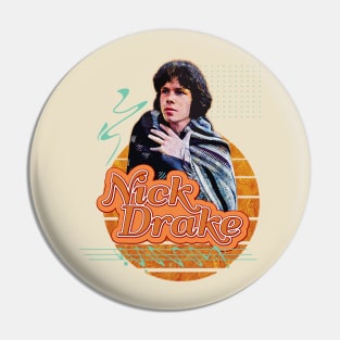 Nick drake \\ Retro Art Pin