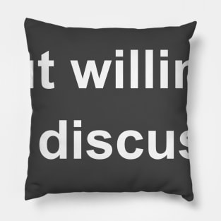 Introverted But Willing To Discuss Stamps Pillow