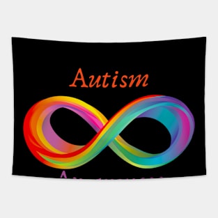 Embrace Differences Tee - Autism Supportive T-Shirt with Heartfelt Message, Perfect Gift for Autism Awareness Month Tapestry