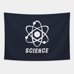 Distressed Atom Science T-Shirt Tapestry