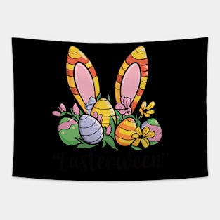 Easterween Bunny Ears and Eggs Festive Holiday Design Tapestry