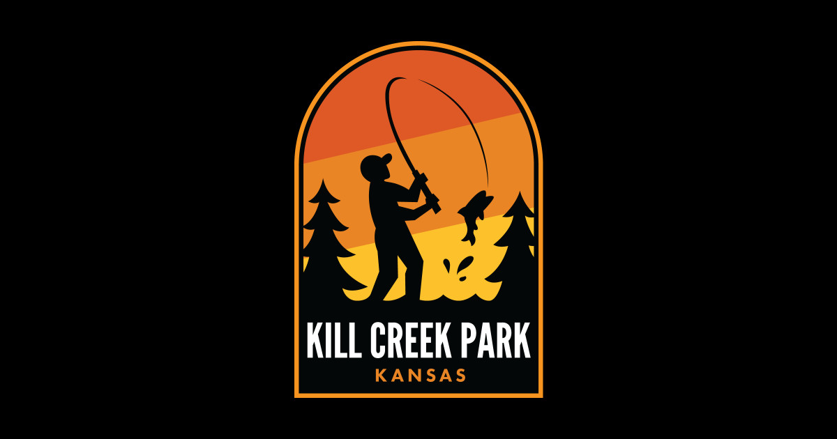 Kill Creek Park Kansas Fishing Kill Creek Park Sticker TeePublic