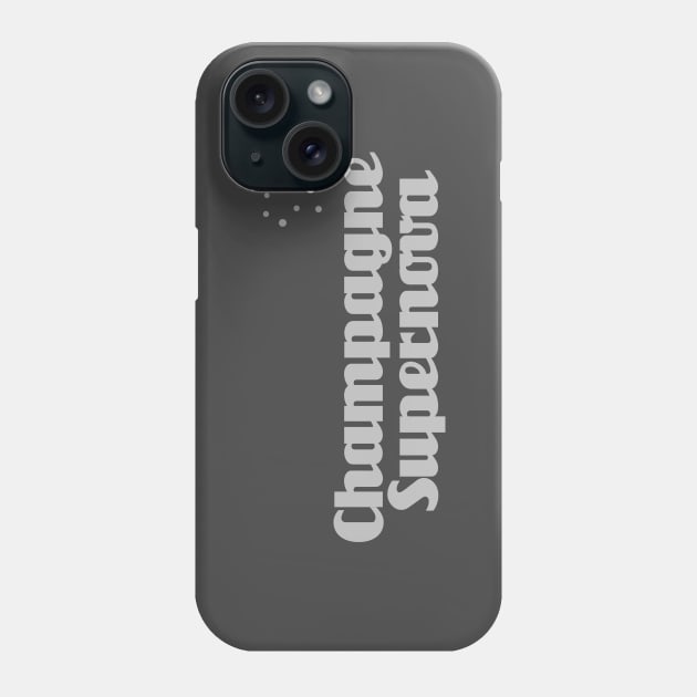 Champagne Supernova, silver Phone Case by Perezzzoso