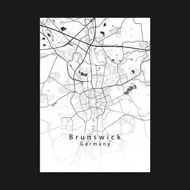 Brunswick Germany City Map by Robin-Niemczyk
